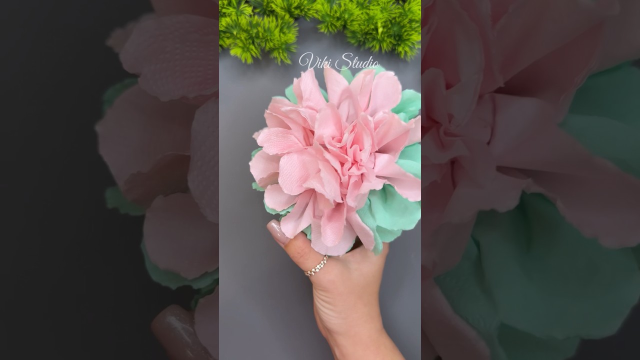 EASY PAPER FLOWER DIY 🌸 Final Result Will Surprise You! #shorts #fyp #viral