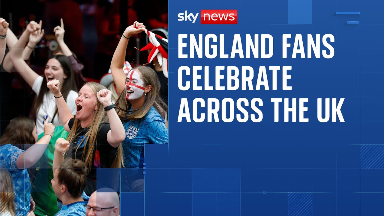 England fans across the UK celebrate Women’s Euro 2025 final win