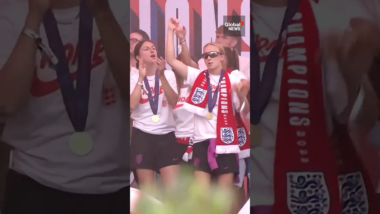 England fans celebrate Lionesses’ Euros win ⚽️🏆