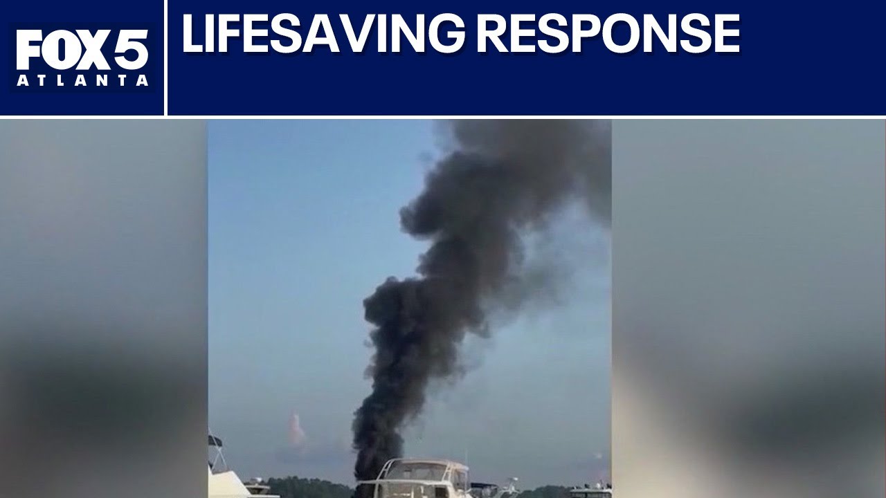 Fast response by firefighters in explosion on Lake Lanier | FOX 5 News Atlanta