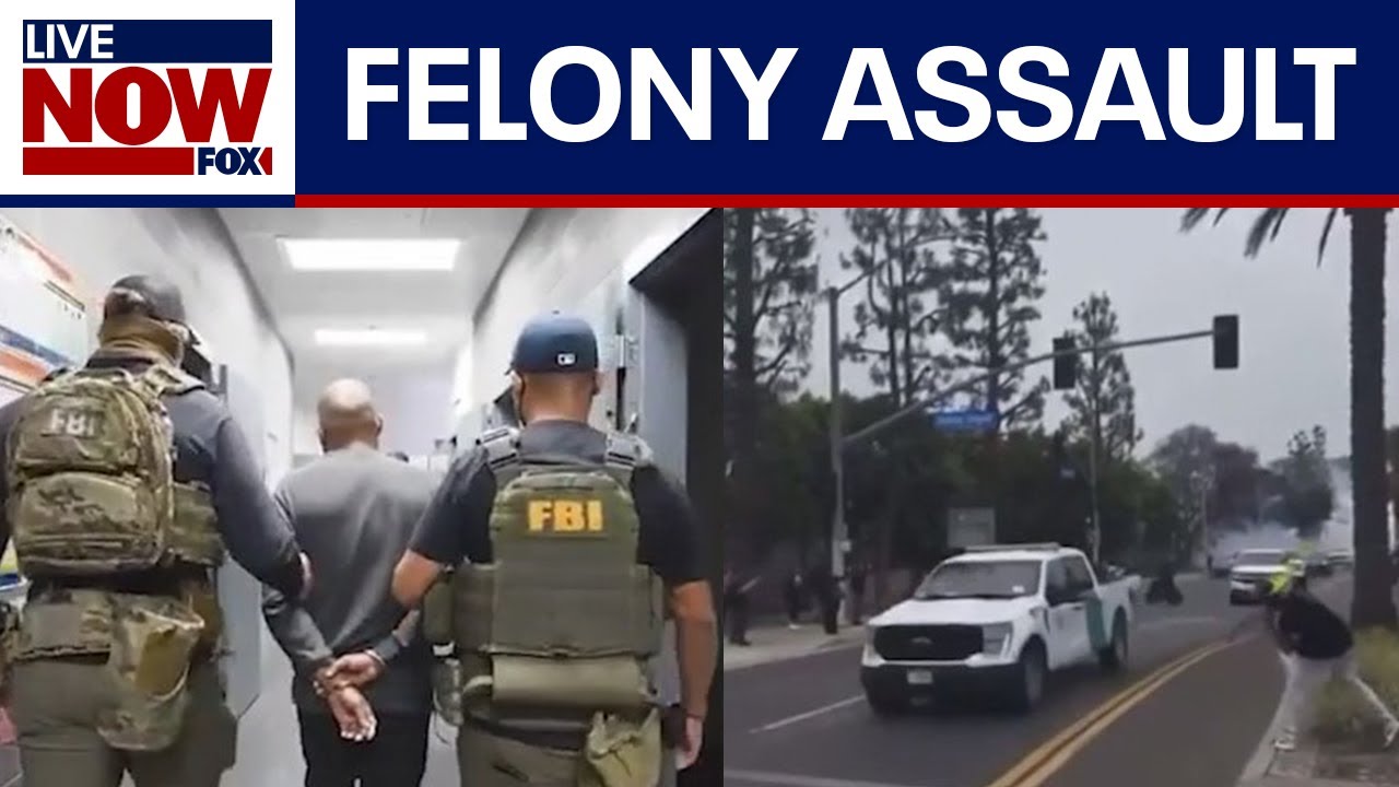 FBI arrests CA man who allegedly threw rocks at officers | LiveNOW from FOX