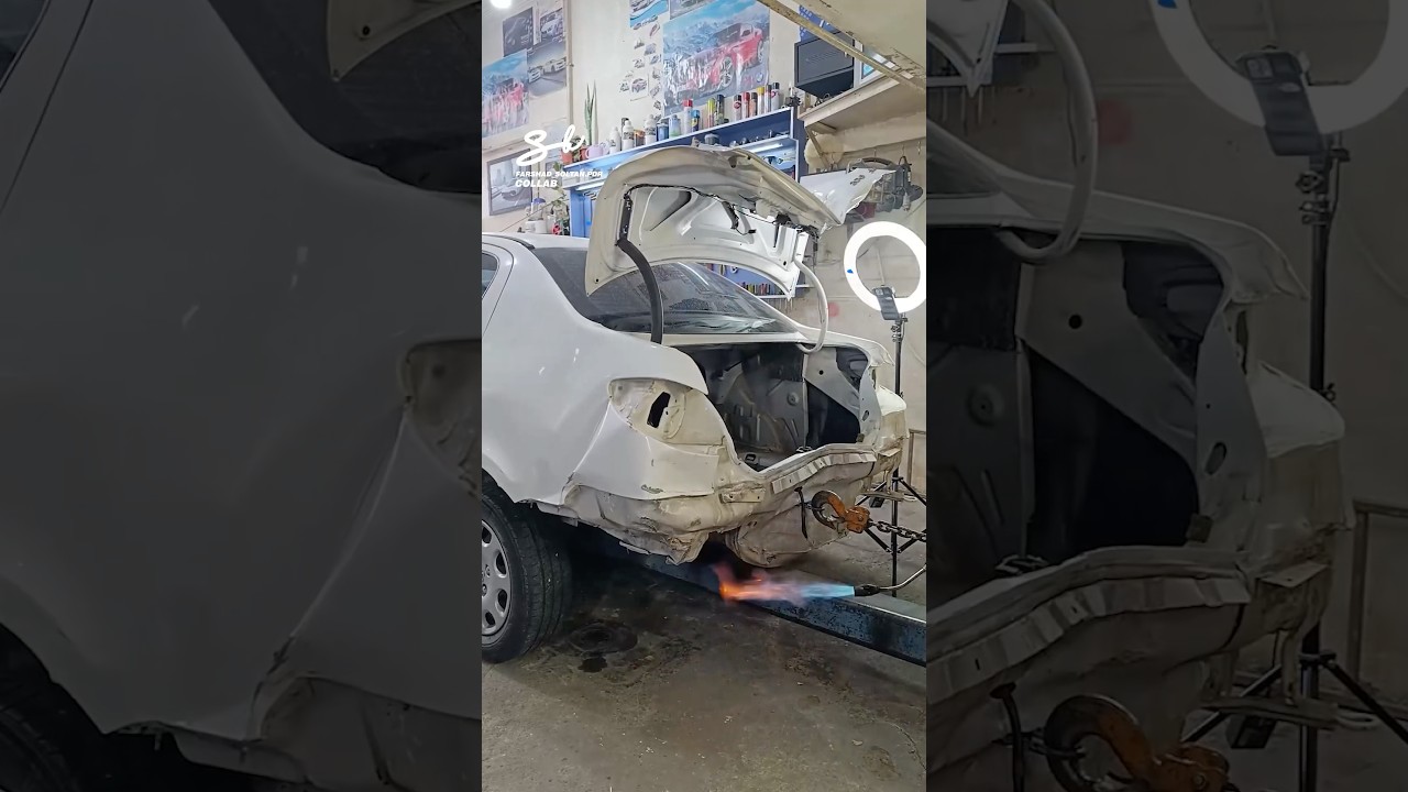 Fire Dent Pulling! 🔥 #cars #fire #dentrepair