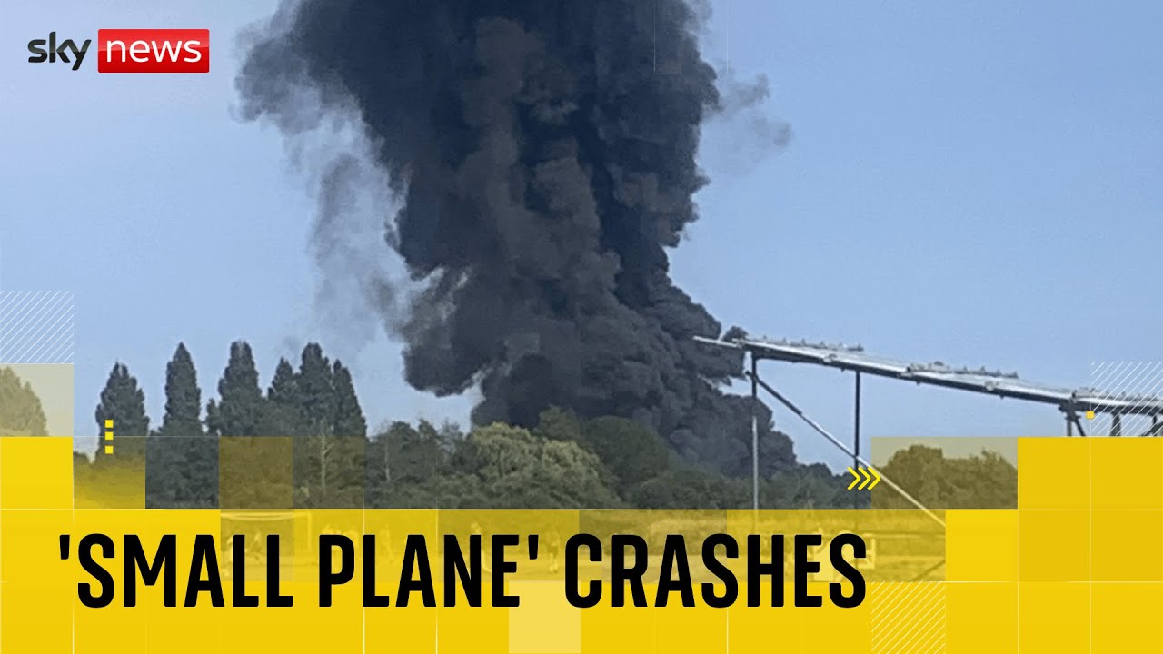 ‘Fireball’ at Southend Airport after ‘small plane’ crashes
