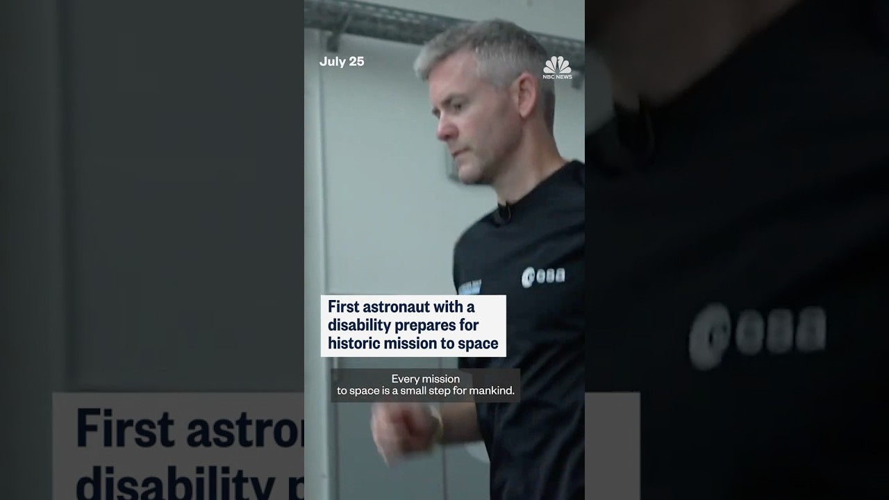 First astronaut with a disability prepares for historic mission to space