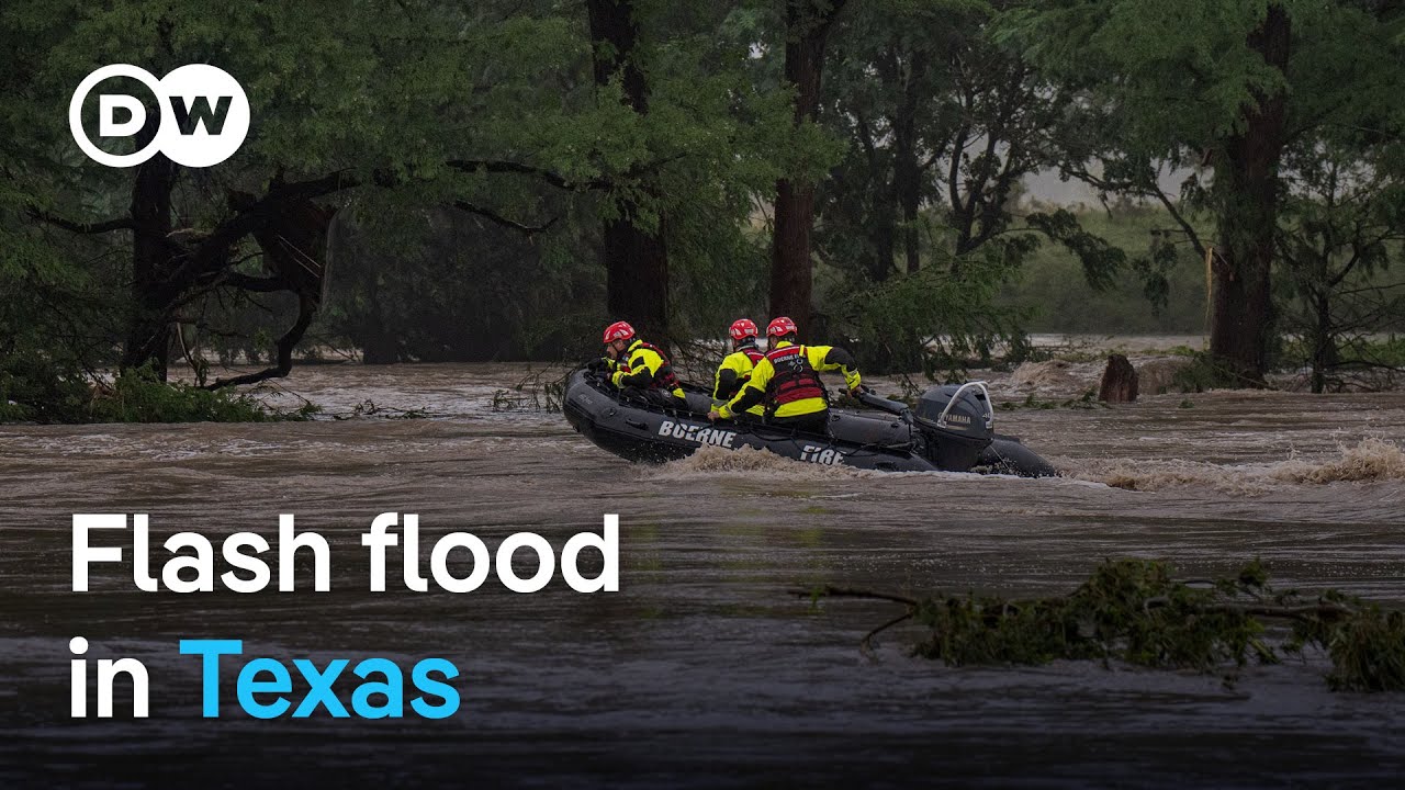Flash flood catches Texas off guard, rescuers search for survivors | DW News