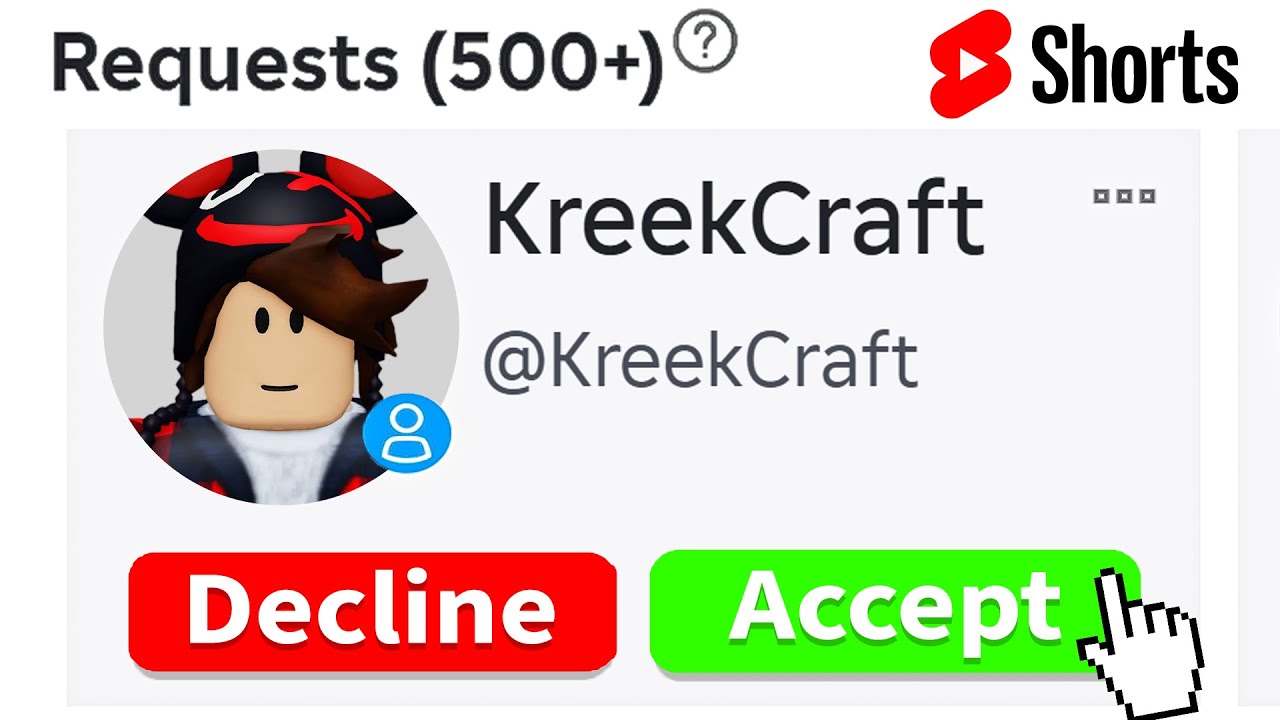 friending viewers in roblox #shorts