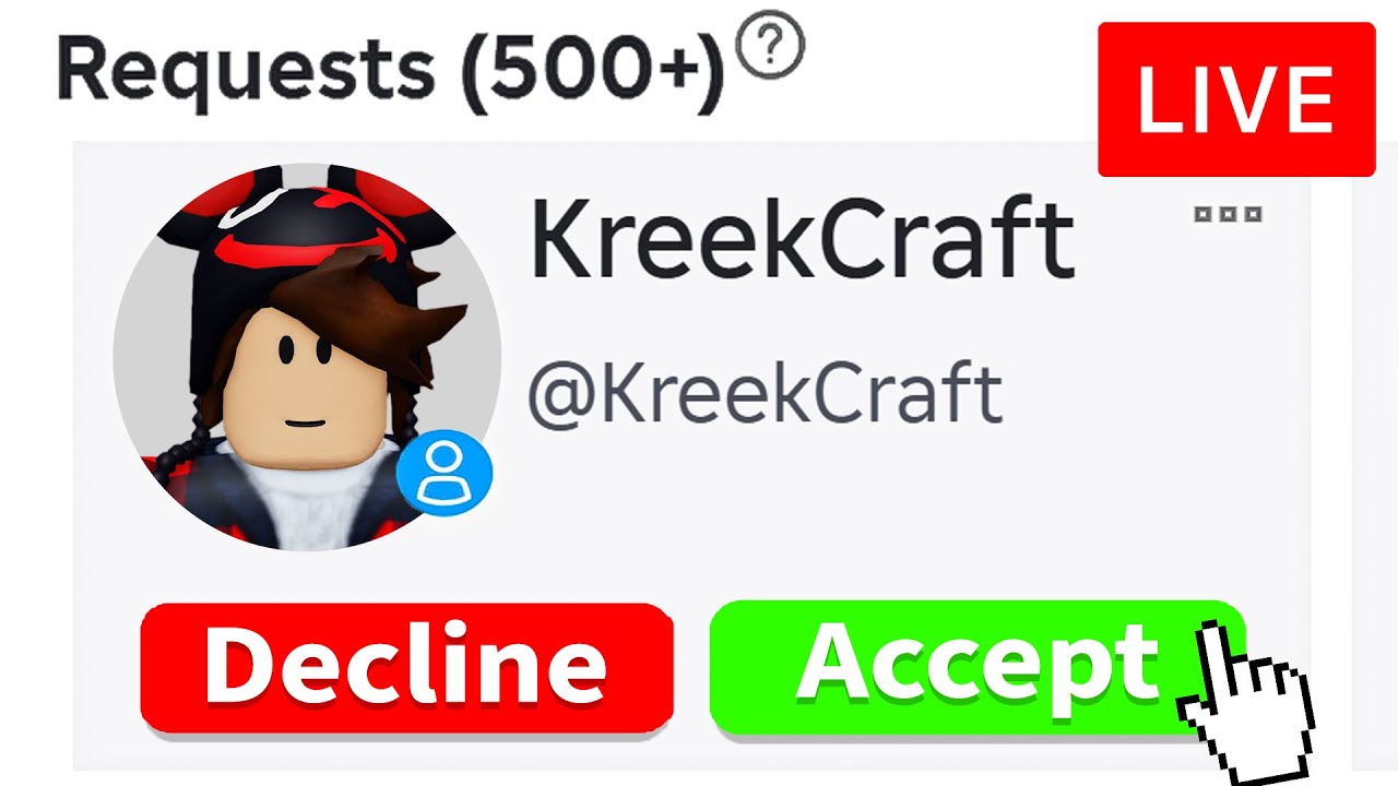 friending viewers in roblox