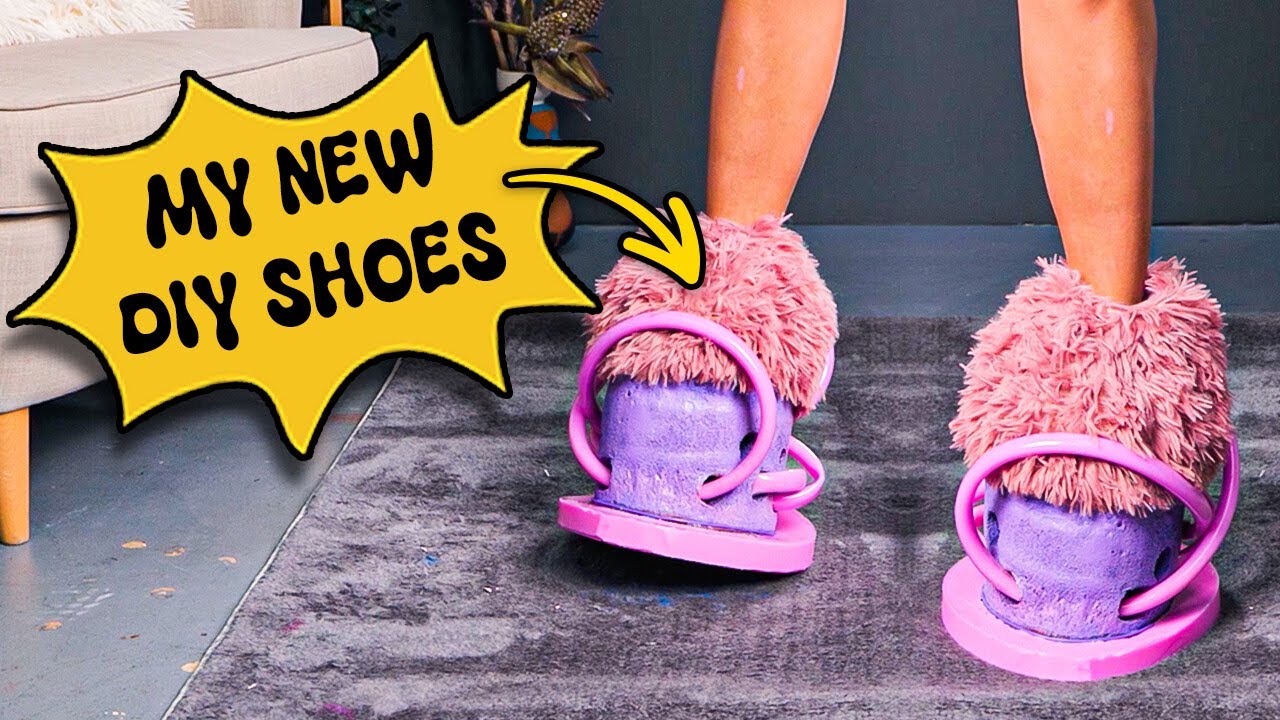 ♻️✨ From Trash to Trendy: DIY Shoes Made from Stuff You Already Have!