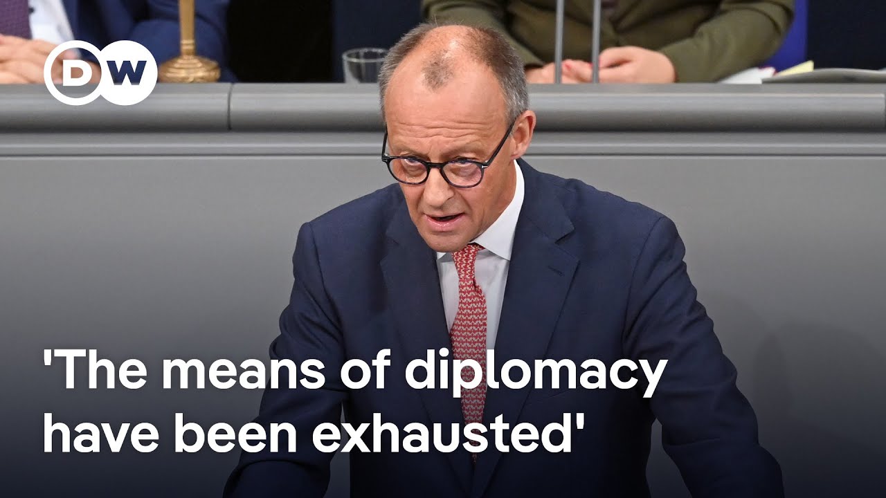 German chancellor Merz on Ukraine: No hope left for a diplomatic solution to the conflict | DW News