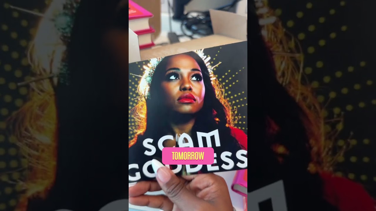 Get an unhinged note in your copy of #ScamGoddess! Available now only on Podswag. #teamcoco #merch