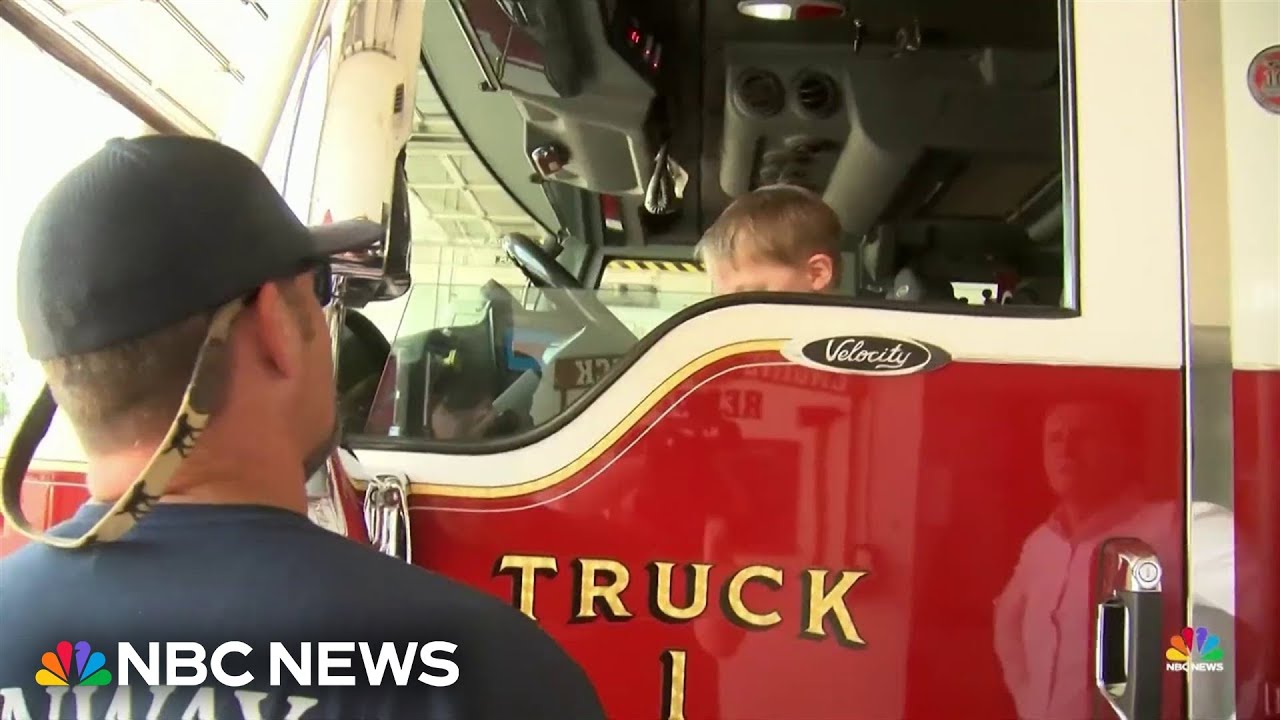 Good news: Boy reunites with firefighters who saved him as baby