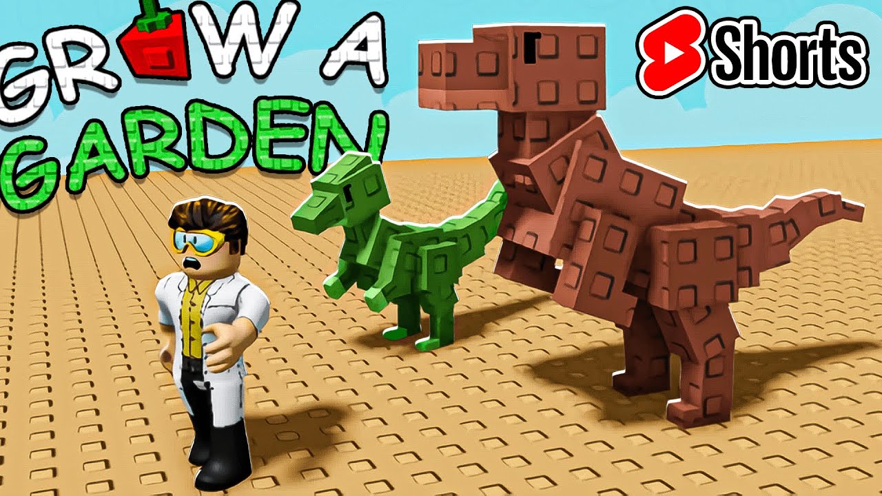 grow a garden new update (dinosaurs) + admin abuse #shorts