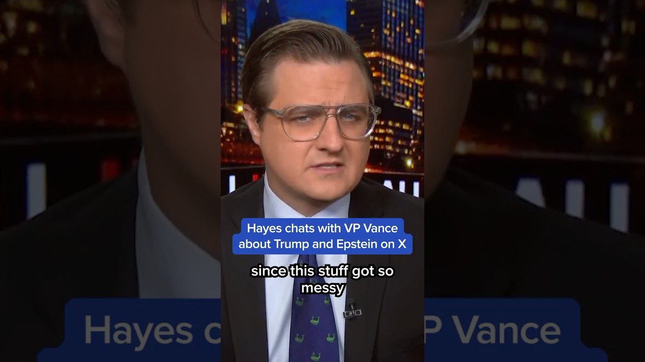 Hayes presses VP Vance about Trump and Epstein on X