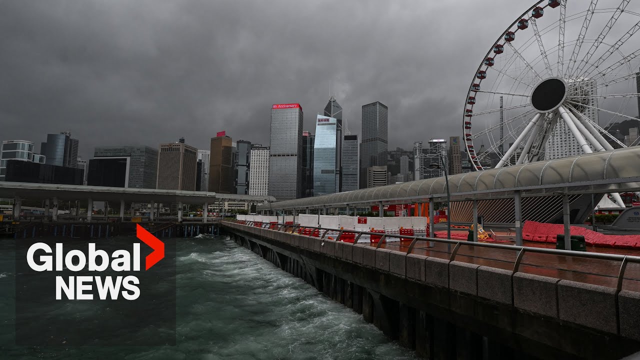 Heavy rain, strong winds batter South Korea, Hong Kong
