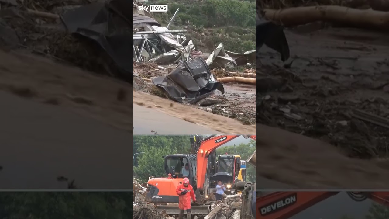 Heavy rains in South Korea leave 14 dead