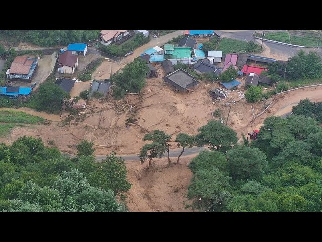 Heavy rains in South Korea leave at least 17 dead and 11 others missing
