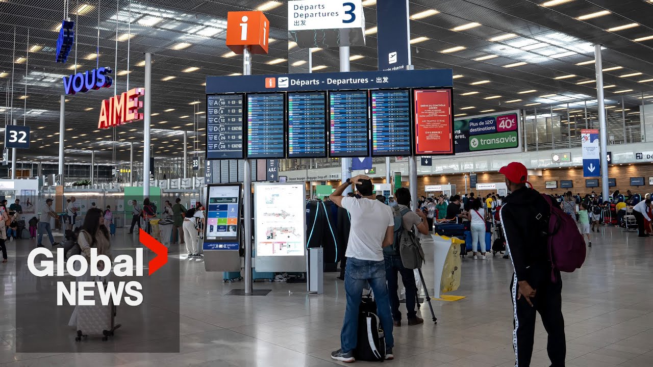 “Hostages of Paris”: Passengers stranded as French air traffic controllers’ strike cancels flights
