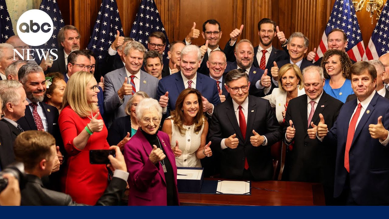 House Speaker Johnson speaks after House passes Trump’s megabill