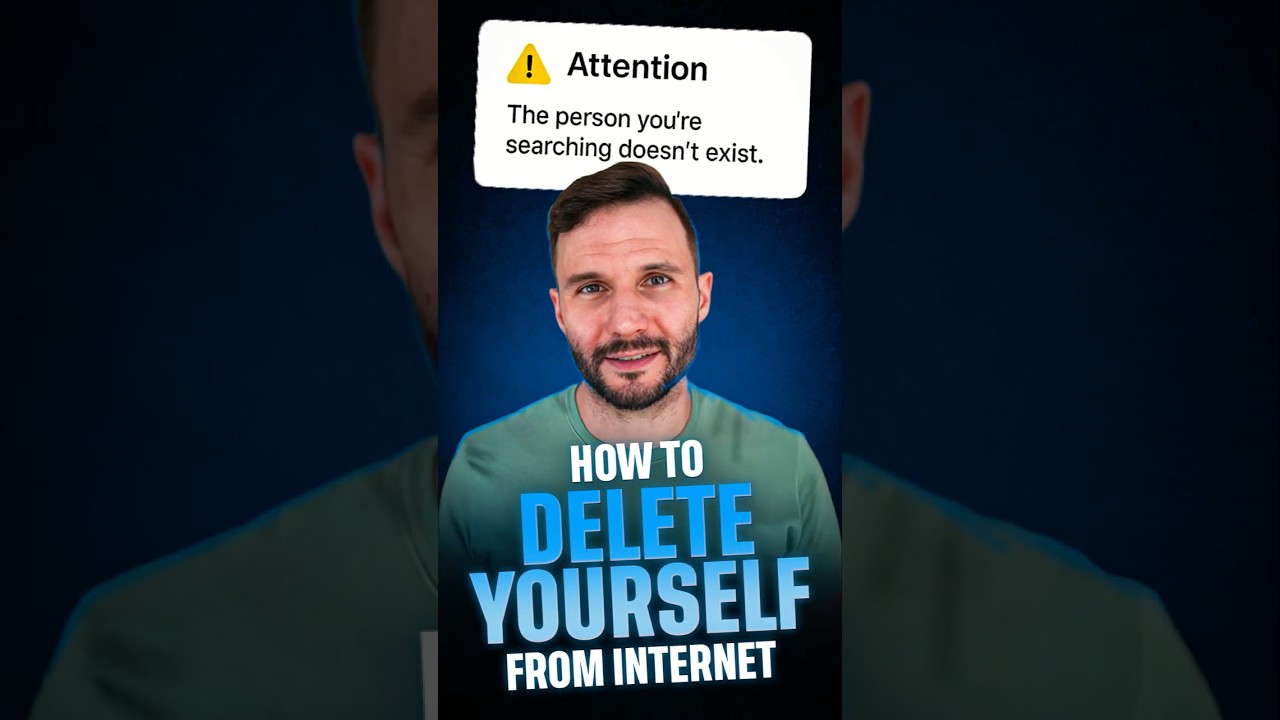 How to Delete Yourself from the Internet 🔒