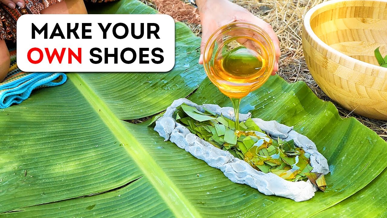 How to Make Your Own Shoes Using 100% Natural Materials – Traditional Craft Tutorials 🌿👣