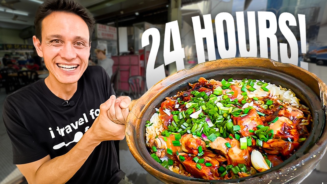 I Ate the Best Malaysian STREET FOOD for 24 Hours in Kuala Lumpur!! 🇲🇾
