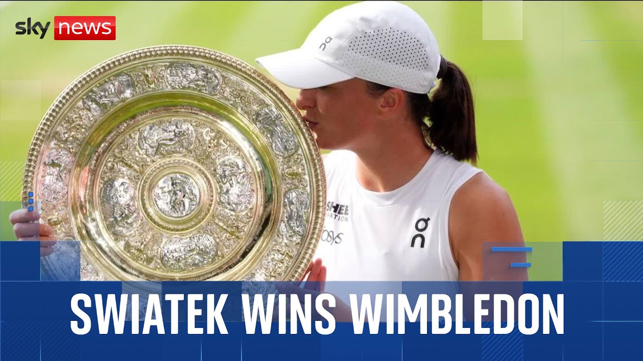 Iga Swiatek wins Wimbledon in most one-sided final in a century