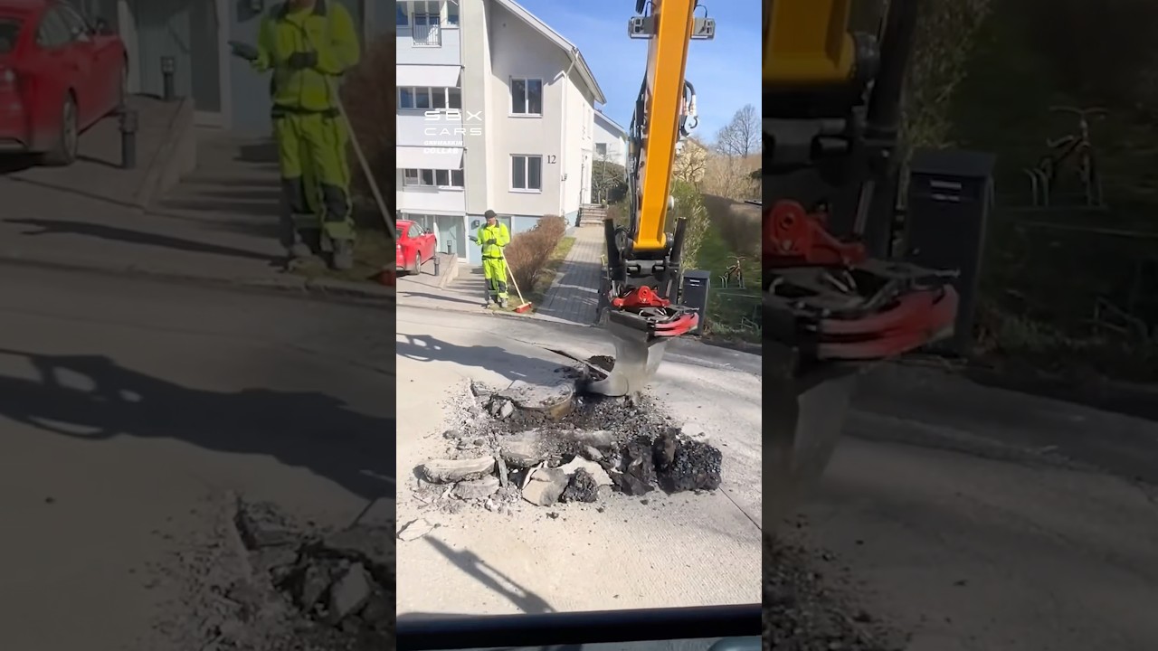 Impressive Excavator Skills! 😱 #excavator #vehicles #process