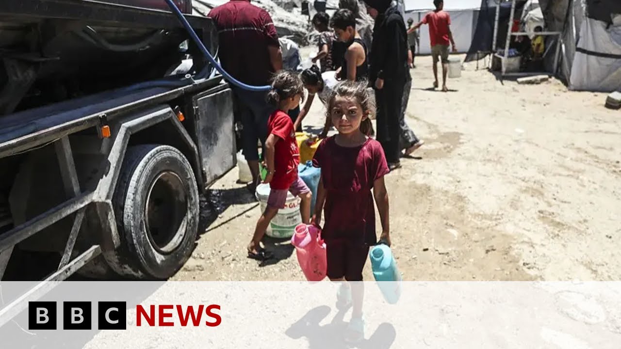 Israeli defence minister plans to move Gaza’s population to camp in Rafah | BBC News