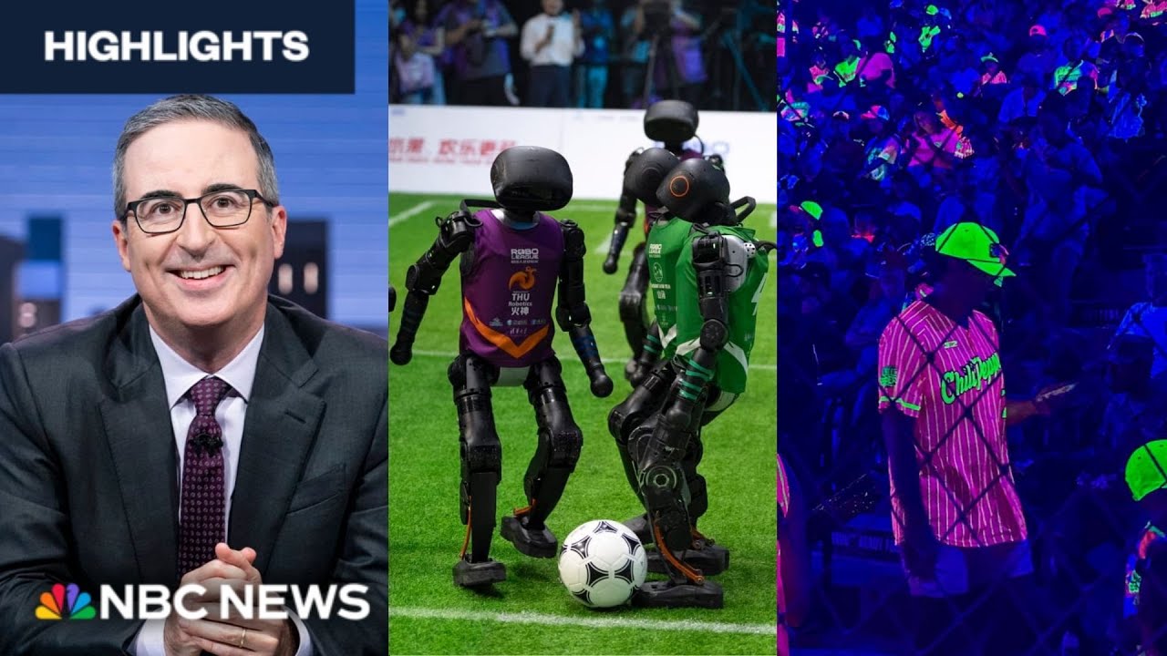 John Oliver’s minor league debut, AI robot soccer match and baseball’s influence across generations