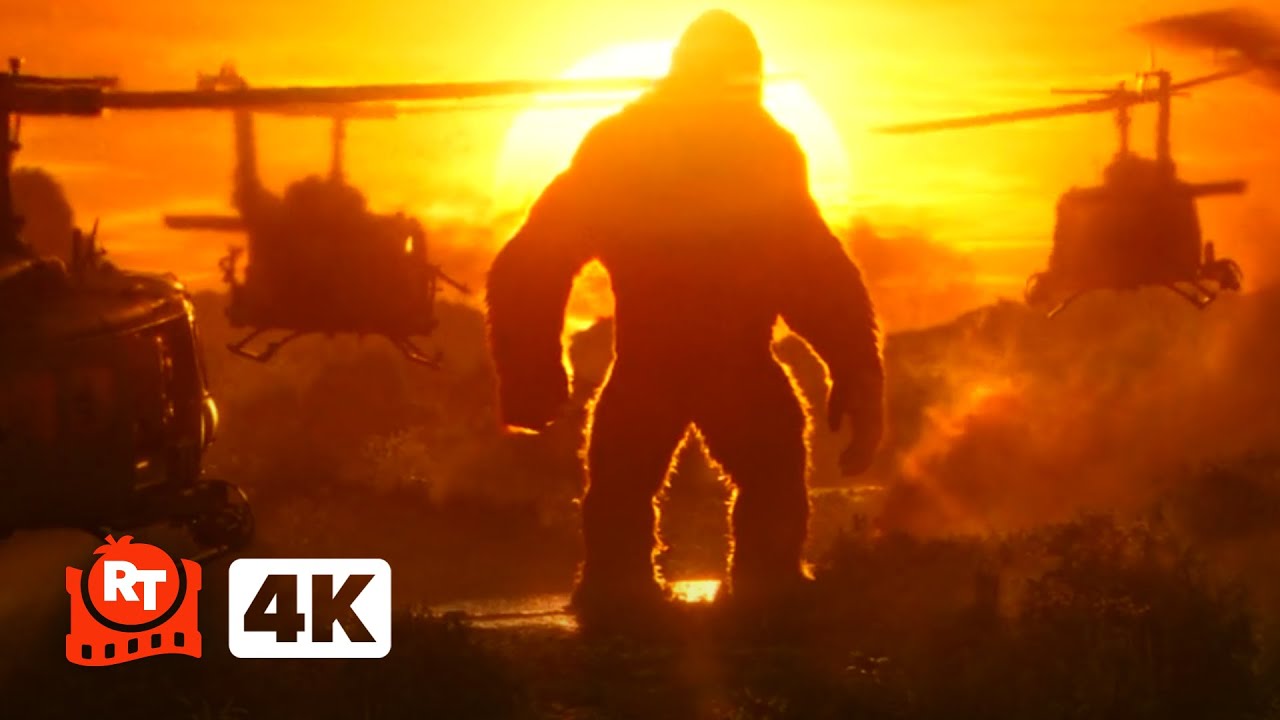 Kong: Skull Island (2017) 4K – Kong vs. Helicopters Scene | Movieclips