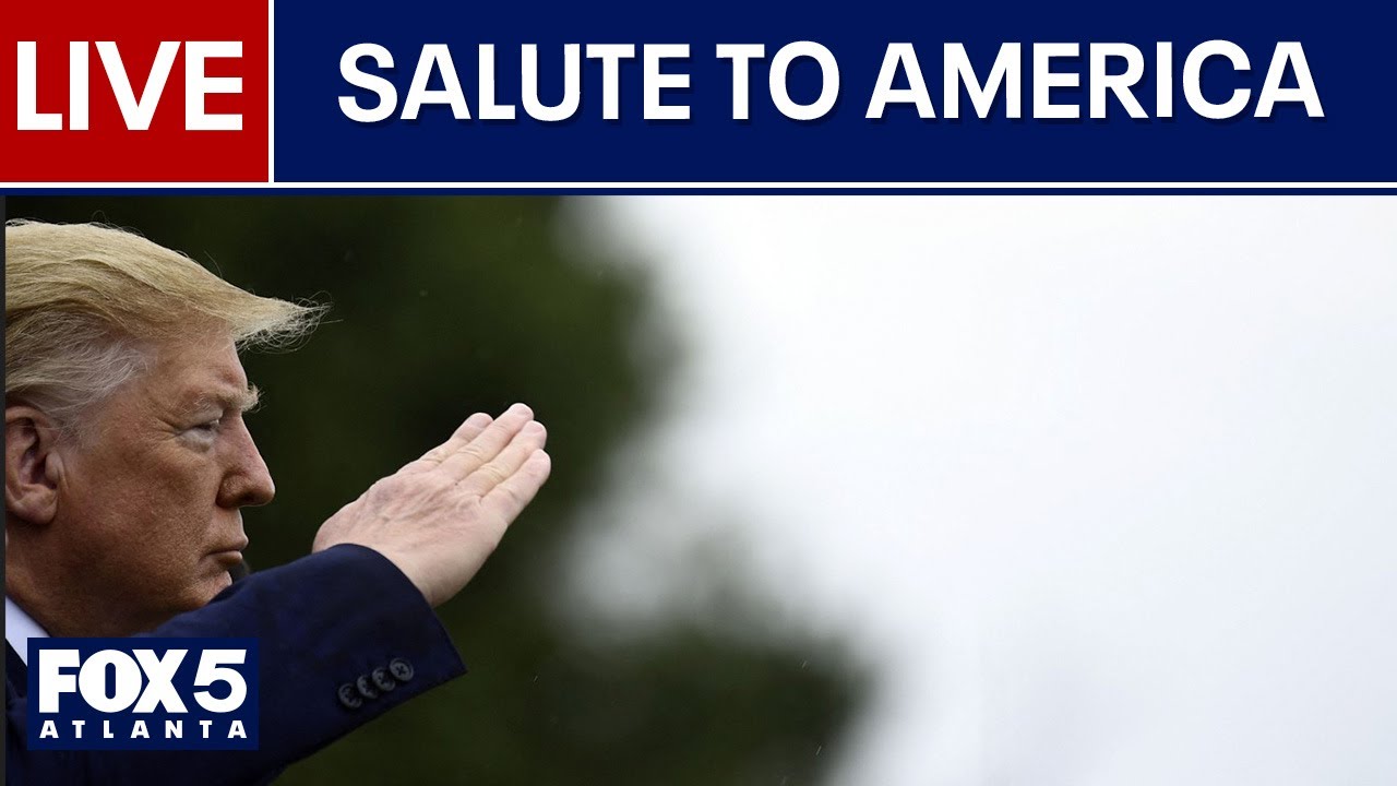LIVE: President Trump at the Salute to America celebration