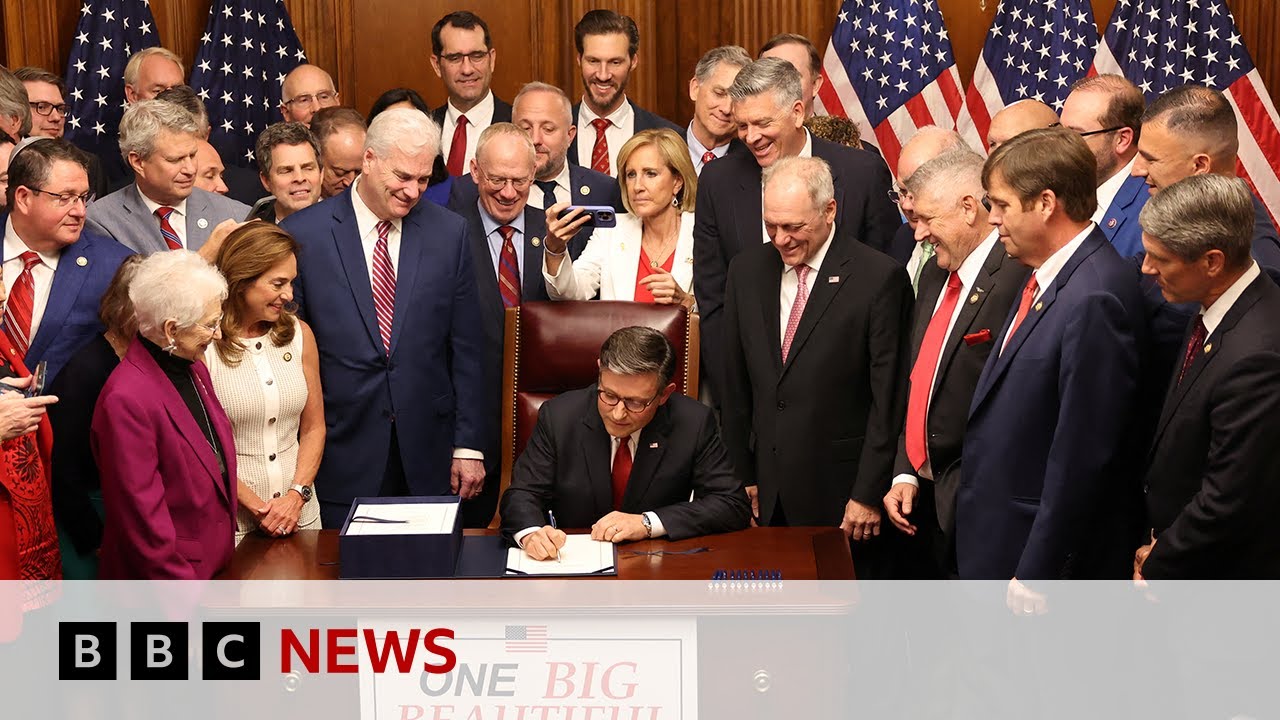 Major win for Donald Trump as US Congress passes ‘big, beautiful bill’ | BBC News
