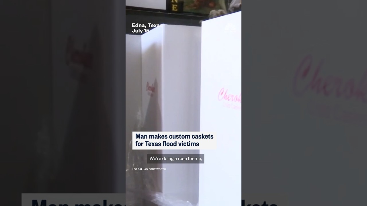 Man makes custom caskets for Texas flood victims