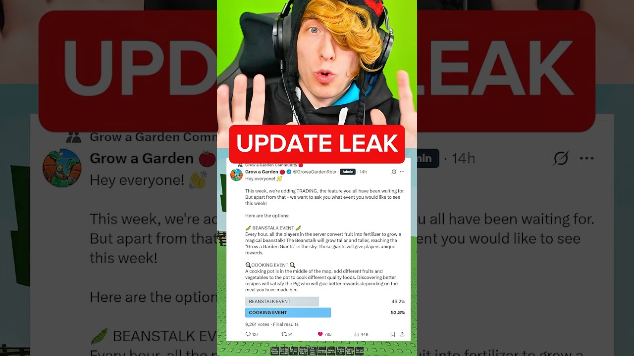 MASSIVE GROW A GARDEN UPDATE 🤯