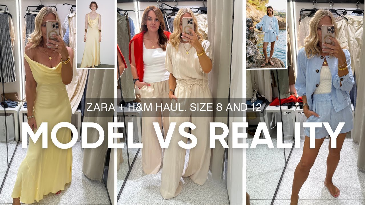 Model Versus Reality. Shopping Haul in H&M & Zara Size 8 and 12. Everyday Styling for Everyday Women