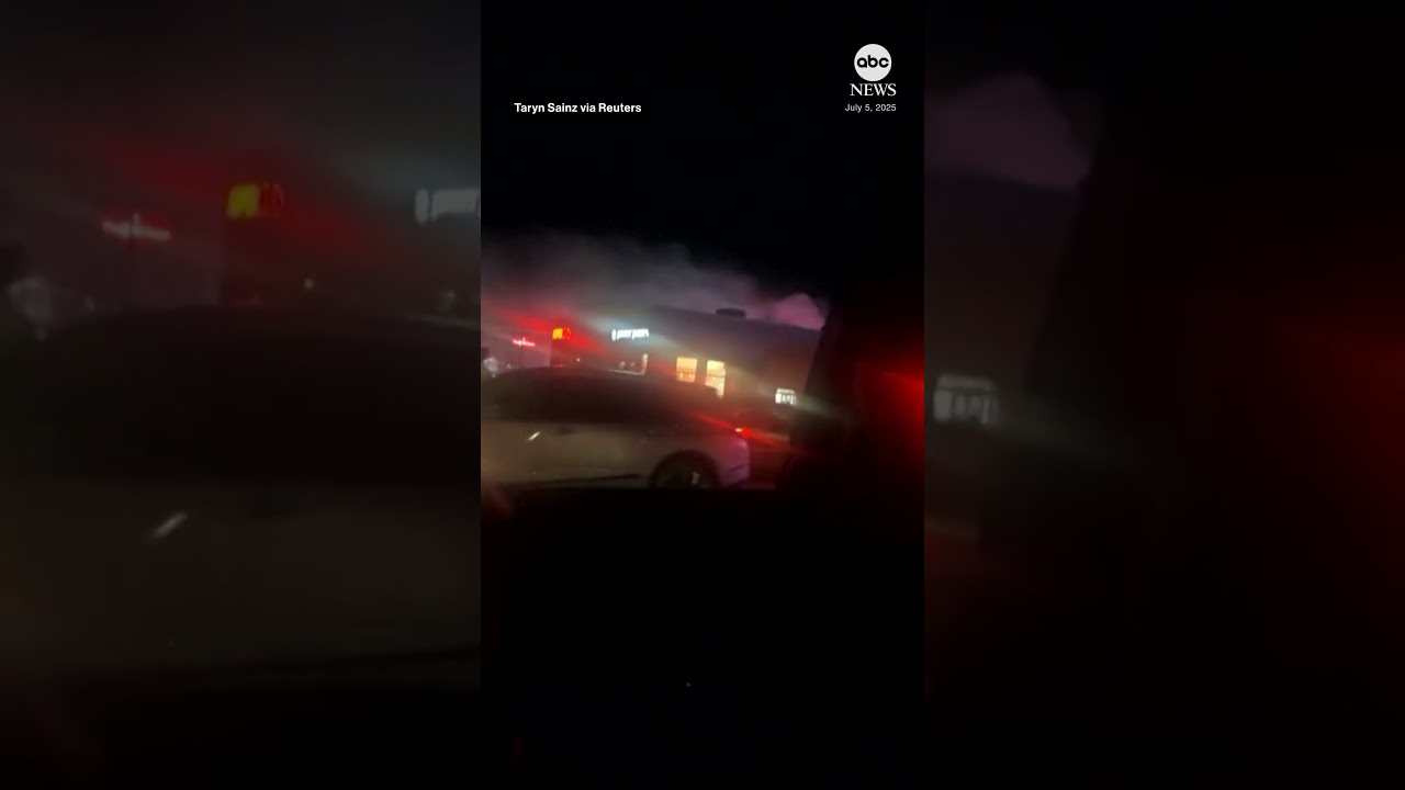 Moment Utah strip mall explodes after vehicle crash