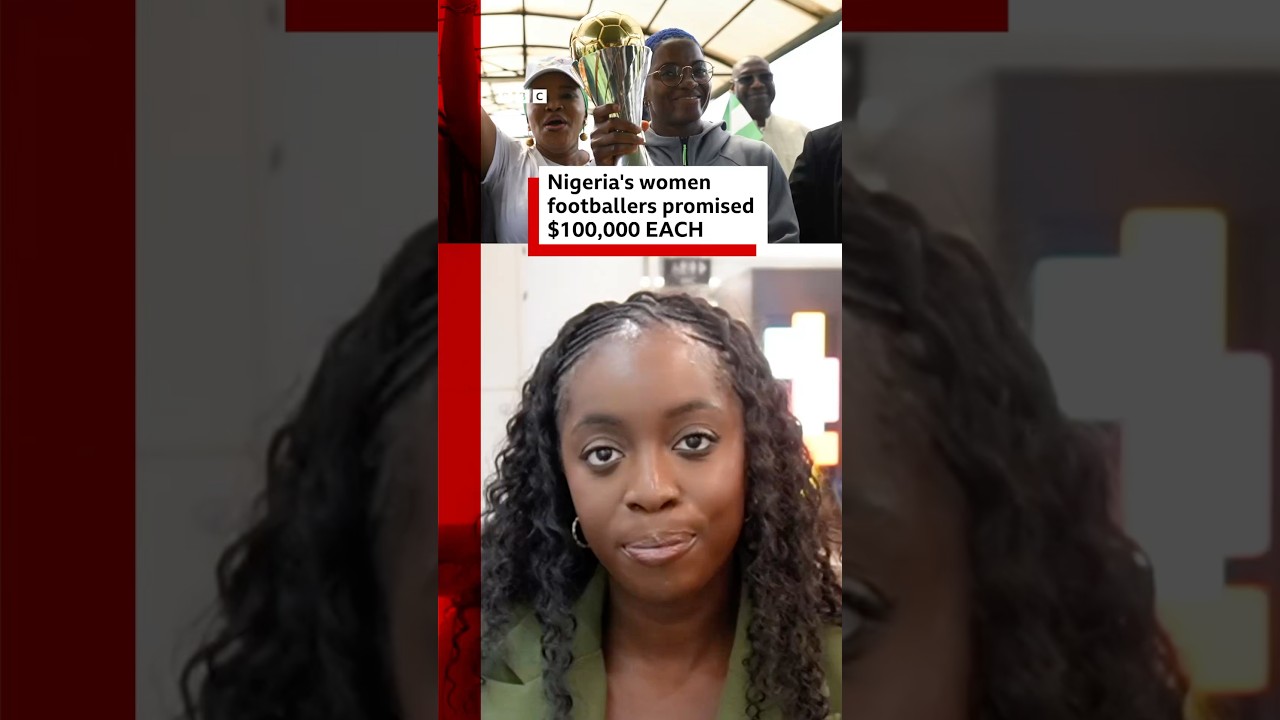 Nigeria’s women footballers promised $100,000 each after Wafcon win. #Nigeria #Wafcon #BBCNews