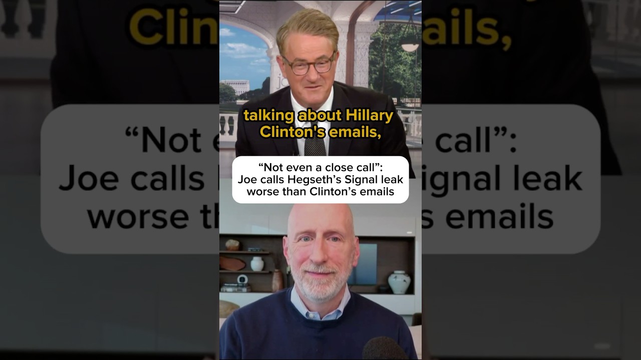 ‘Not even a close call’: Joe calls Hegseth’s Signal leak worse than Clinton’s emails