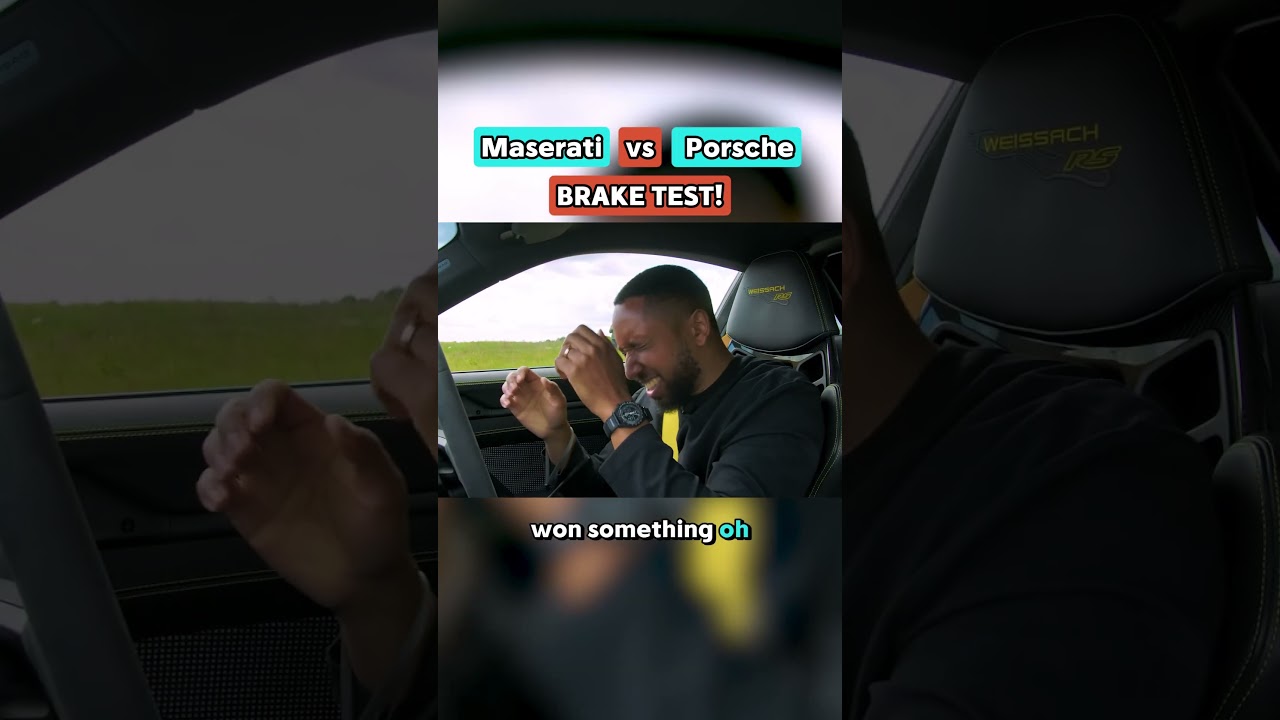Porsche vs Maserati brake test!