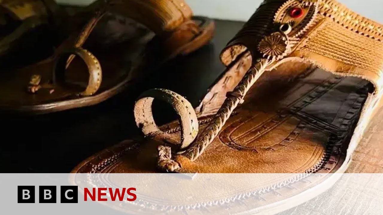 Prada acknowledges footwear design’s Indian roots after backlash | BBC News