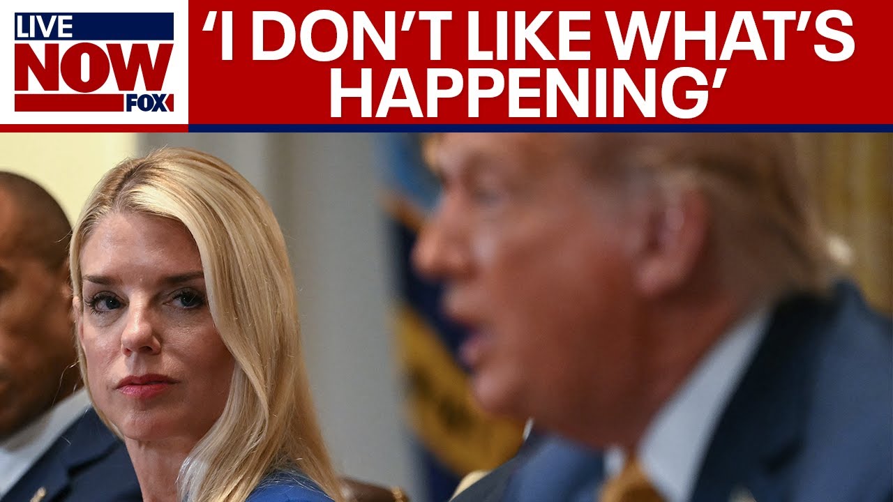 President Trump defends Attorney General Pam Bondi amid DOJ-Epstein files criticisms