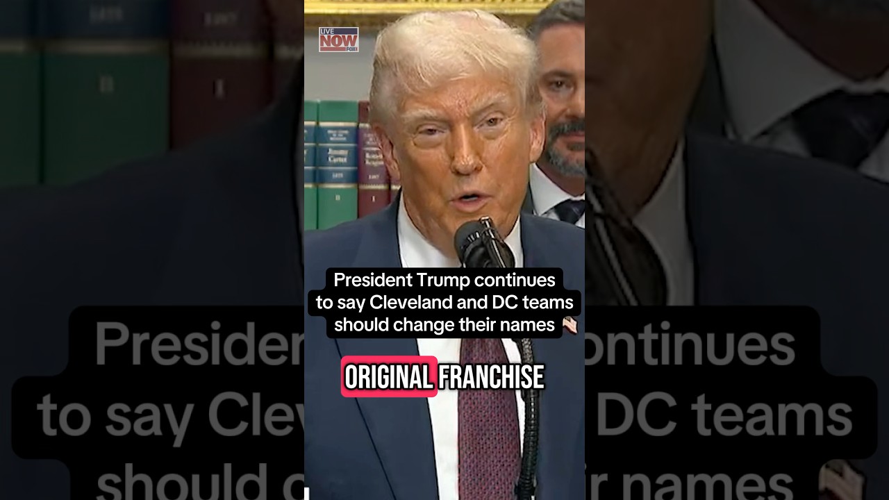 President Trump on sports teams in Cleveland and DC