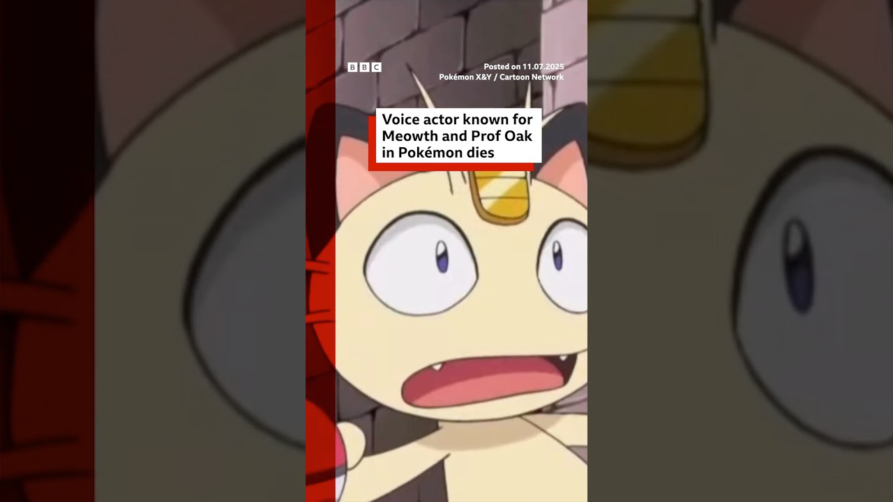 Professor Oak and Meowth voice actor dies. #Pokemon #Anime #OnePiece #JamesCarterCathcart #BBCNews