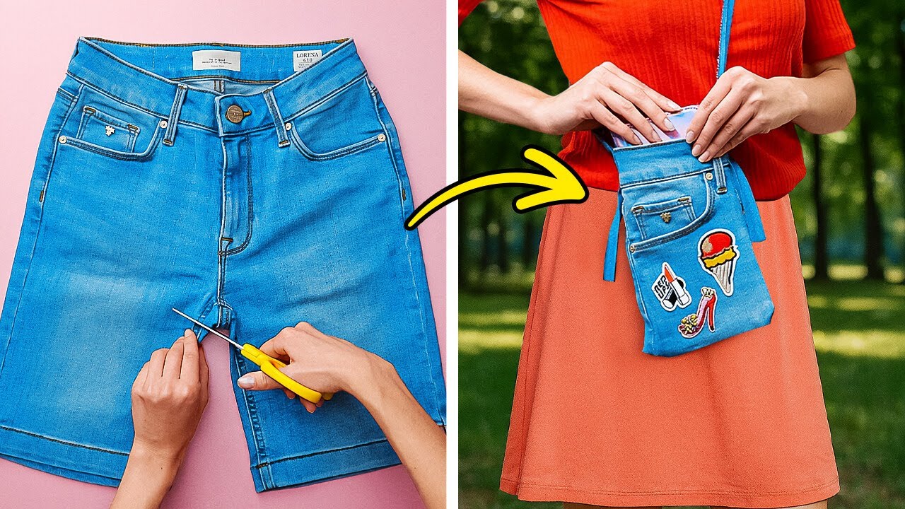 READY TO TURN OLD CLOTHES INTO SOMETHING NEW & STYLISH? 👖✂️🌟