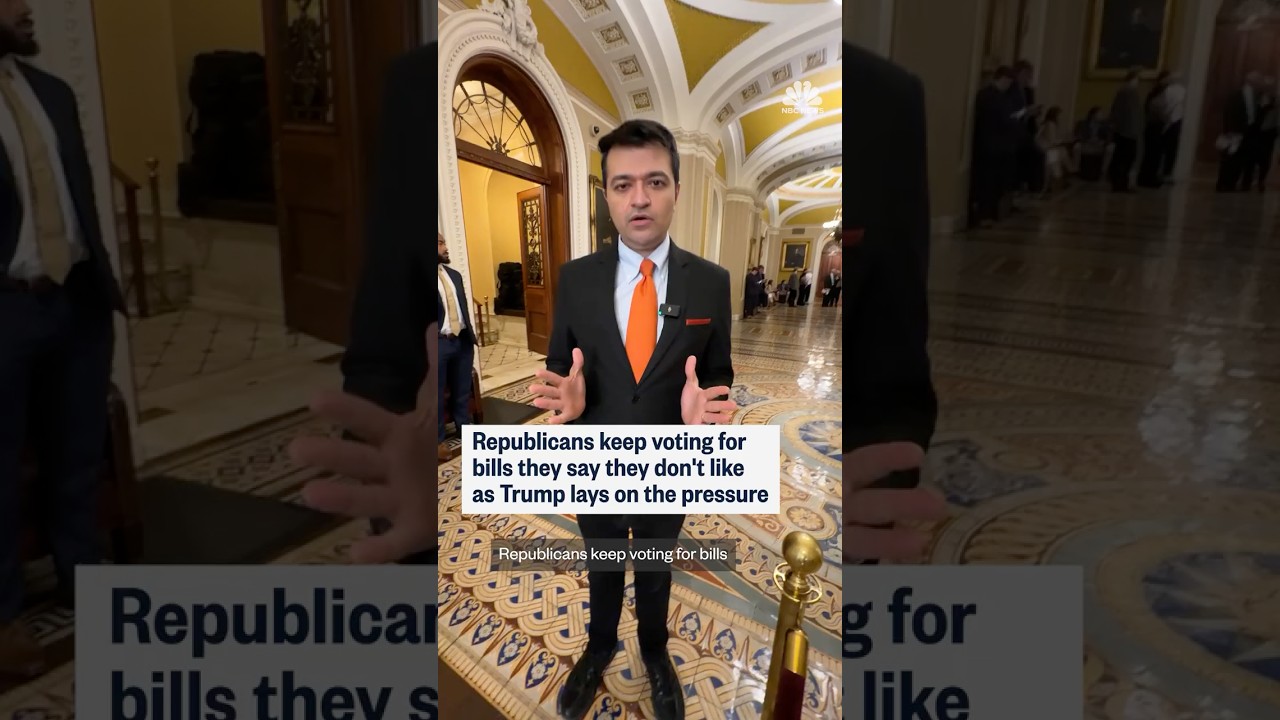 Republicans keep voting for bills they say they don’t like as Trump lays on the pressure