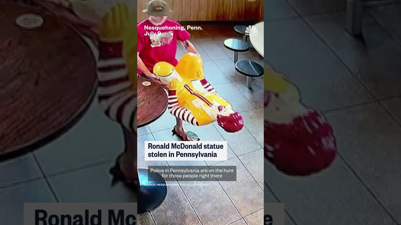 Ronald McDonald statue stolen in Pennsylvania