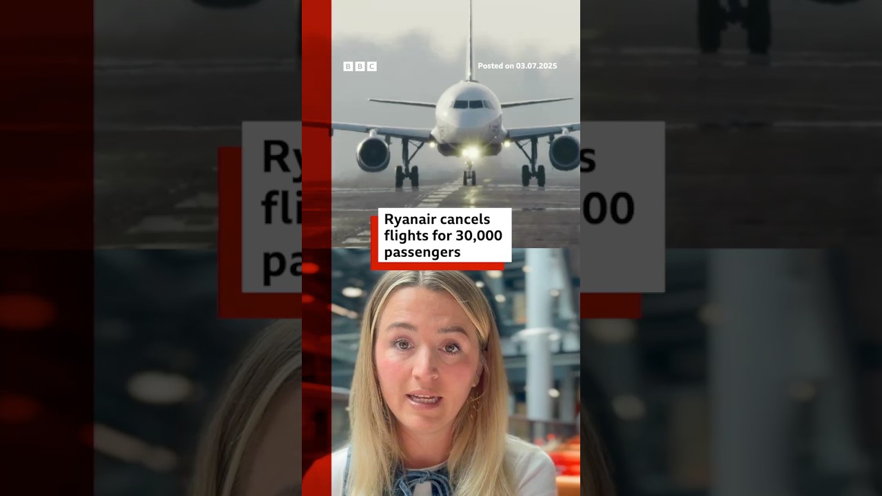 Ryanair cancels flights for 30,000 passengers due to French strike. #BBCNews