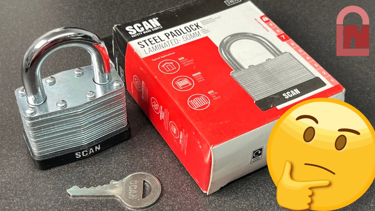 SCAN Laminated Padlock Picked – SCAPLLAM50