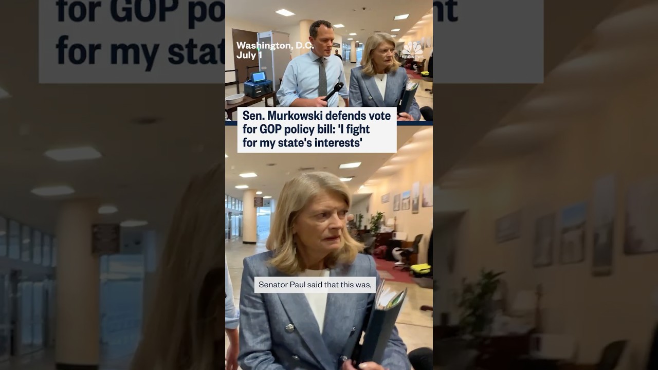 Sen. Murkowski defends vote for GOP policy bill: ‘I fight for my state’s interests’