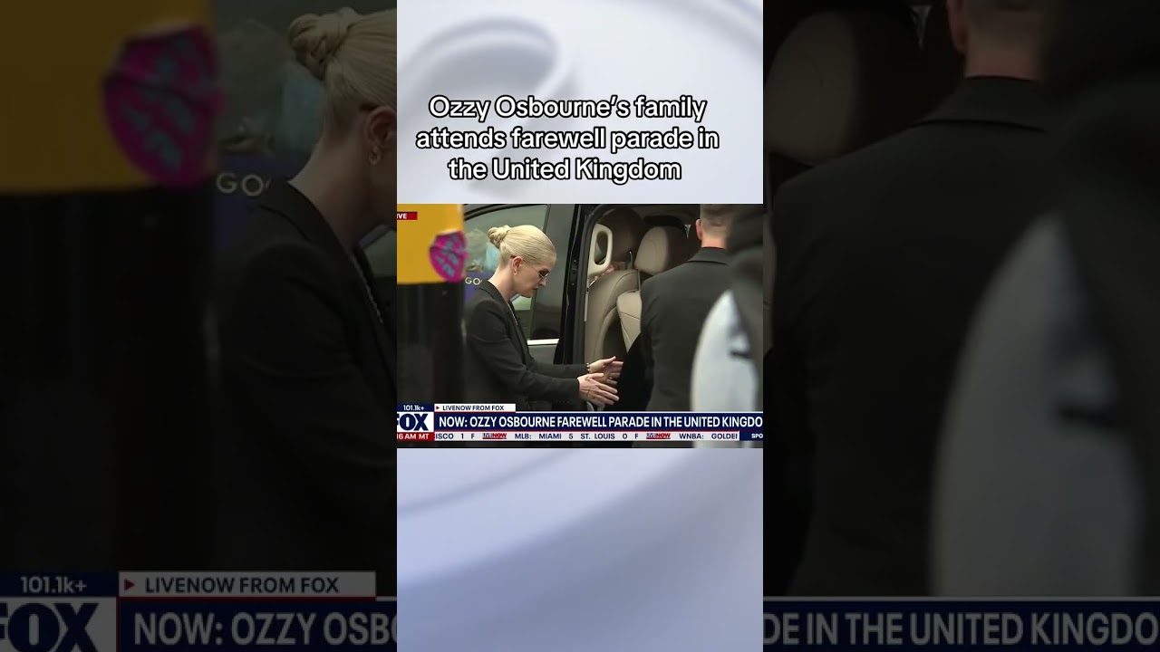 Sharon Osbourne gets emotion during Ozzy Osbourne farewell parade